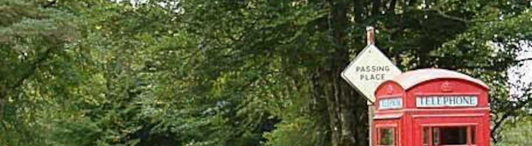 Telephone box at Tomdoun.