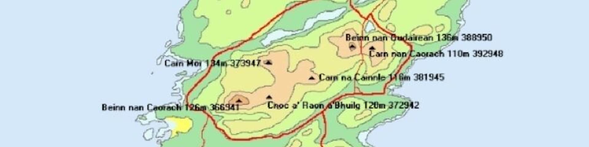Climb all 22 peaks (>300 feet) on this beautiful, but remote island. Record: 3:56:4. http://www.colonsay.org.uk/bagging.html
