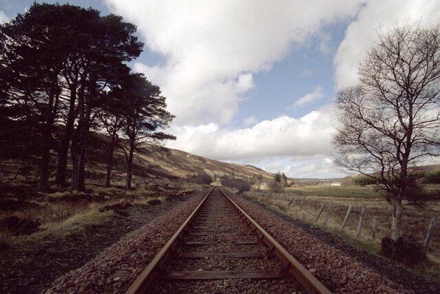 North Highland Line at Kildonan Oops... I was sure there were no trains coming...