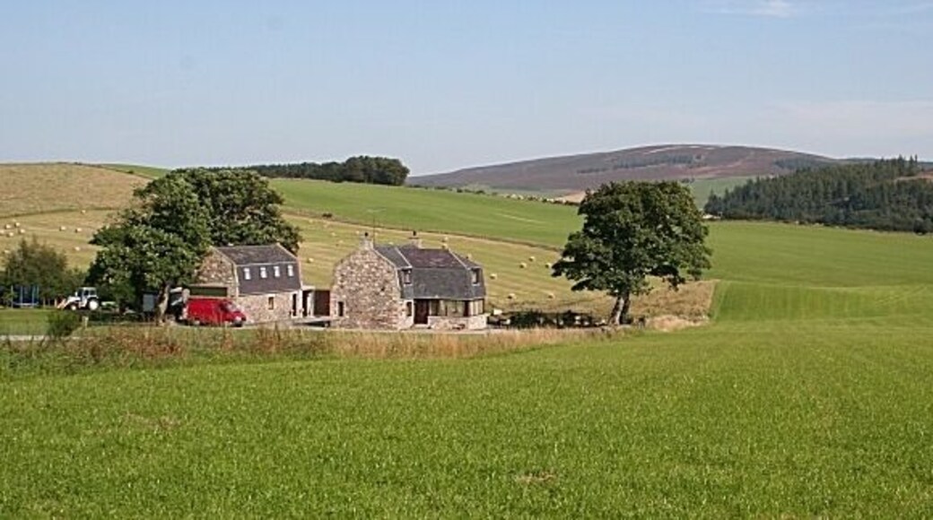Nether Tyries. The farmhouse and steading have been modernised as houses.