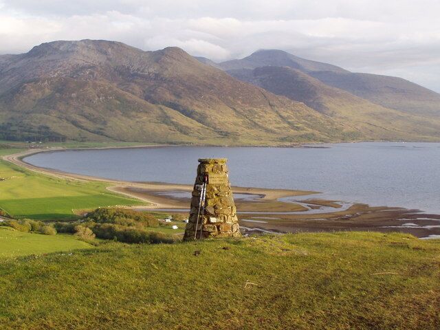 Memorial Cairn with Ben More behind