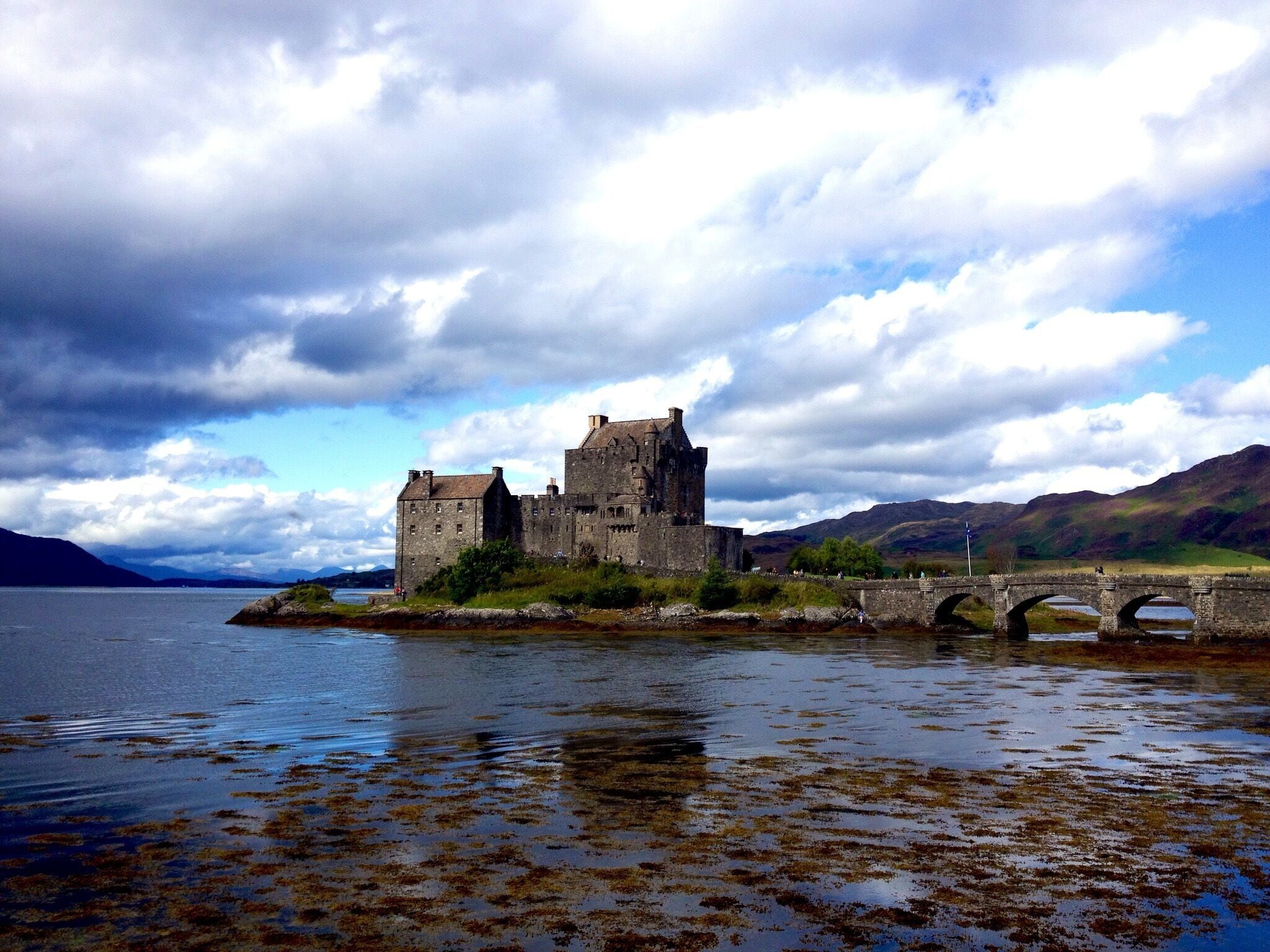 Eilean Donan Castle in the Scottish western highlands. 