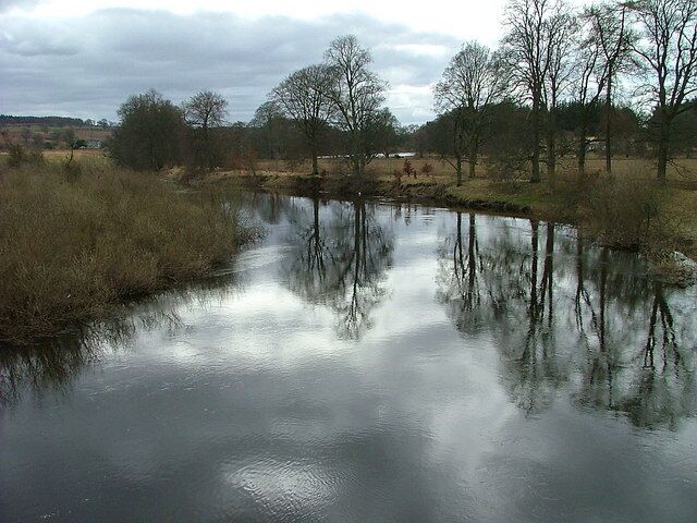 River Isla Looking downstream from Bridge of Isla.