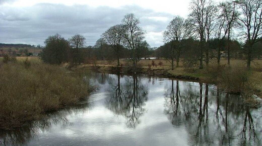 River Isla Looking downstream from Bridge of Isla.