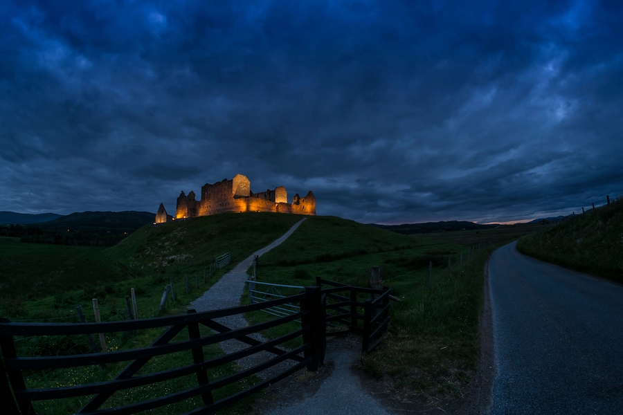 Ruthven barracks in the scottish highlands.