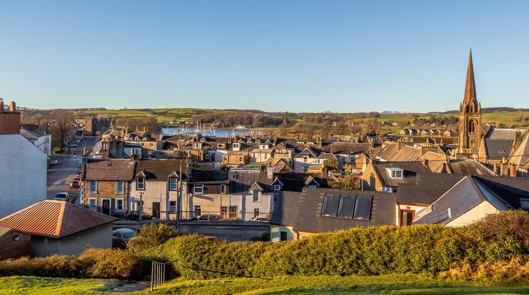 A view over the artist and fishing town of Kircudbright, Scotland