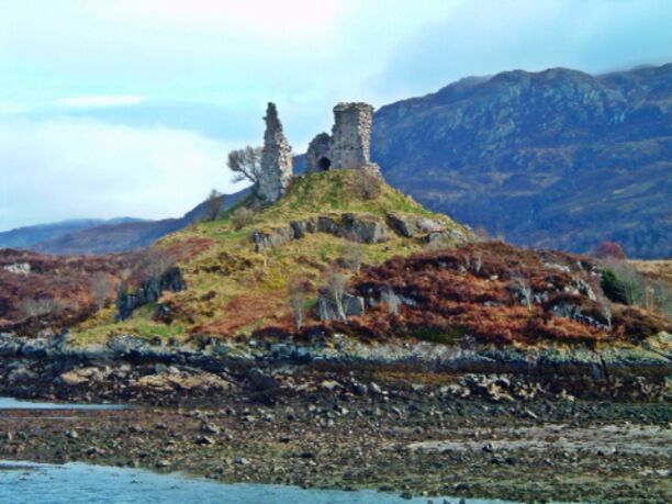 Castle Maol ruins in Kyleakin on the Isle of Skye