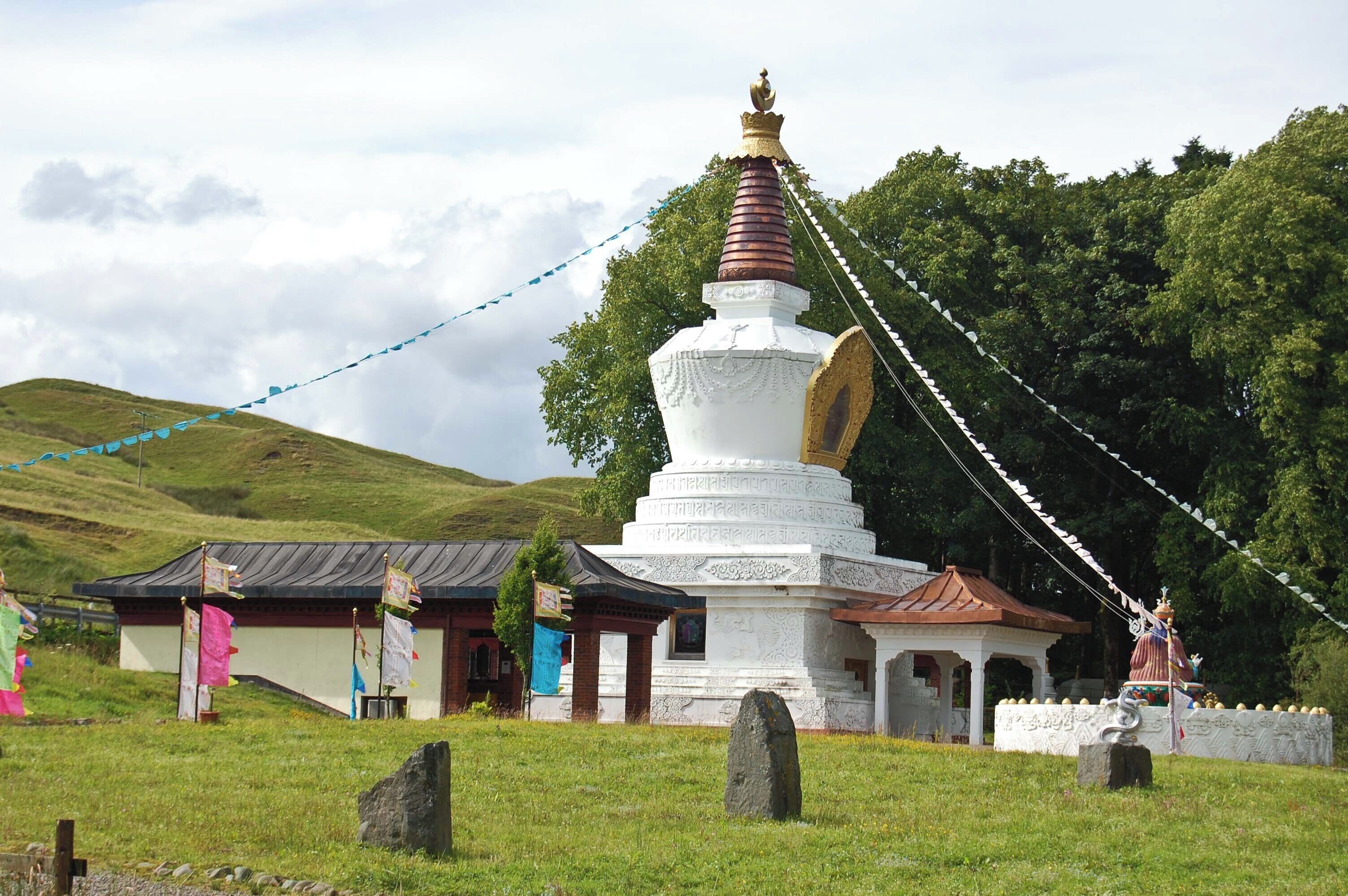 Stupa at Samye Ling, Scotland.