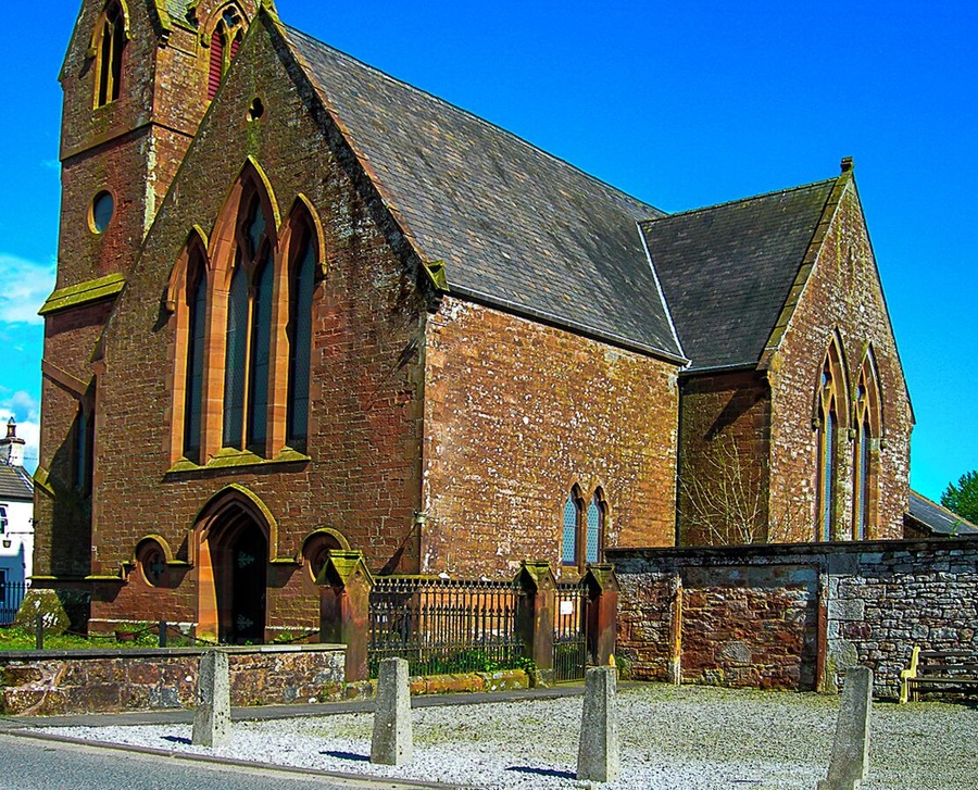 The disused Hoddam Parish Church Ecclefechan