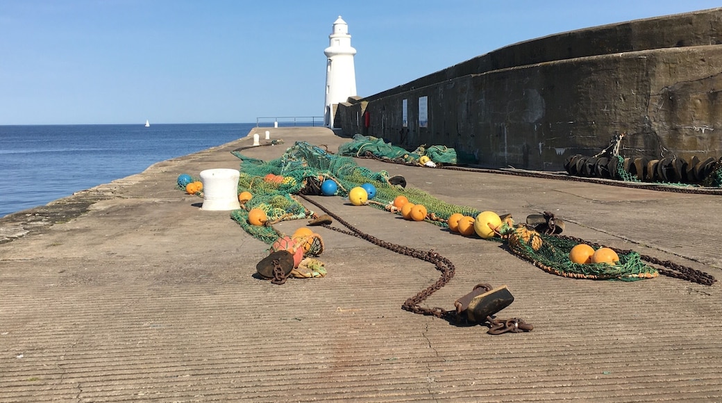 Pier and Lighthouse Macduff Scotland