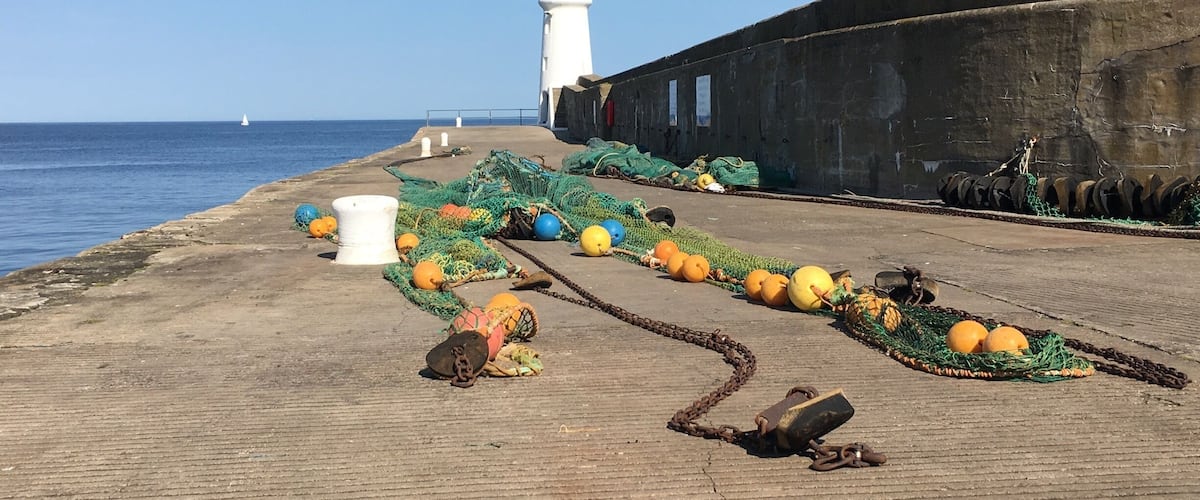 Pier and Lighthouse Macduff Scotland