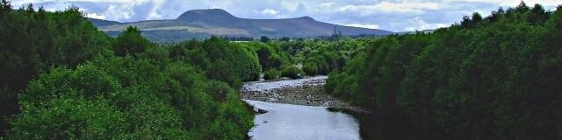 Looking up the River Orrin. Taken from the Road Bridge.