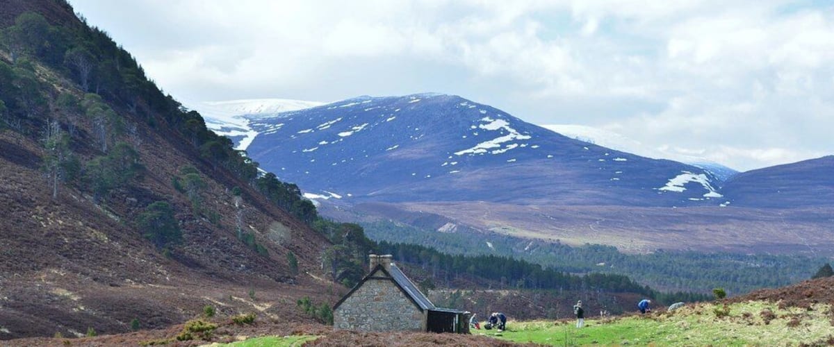 Ryvoan Bothy from the northeast