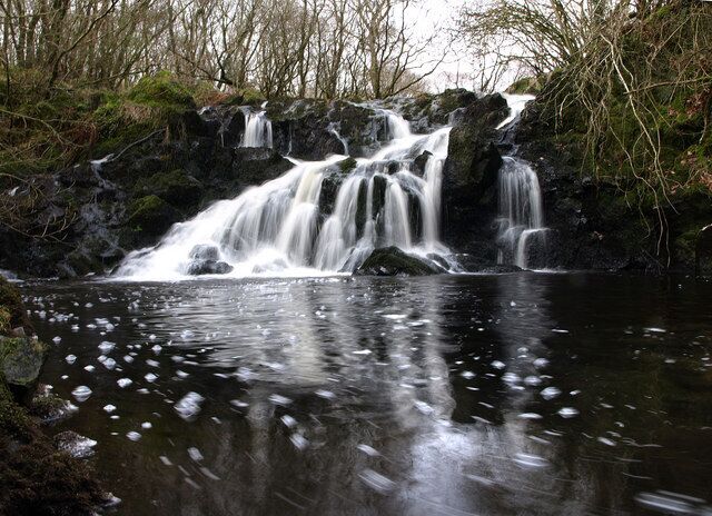 The Kettle Caldron This is a beautiful hidden waterfall on the Auchmantle Burn, just a few hundred yards from the Southern Upland Way.