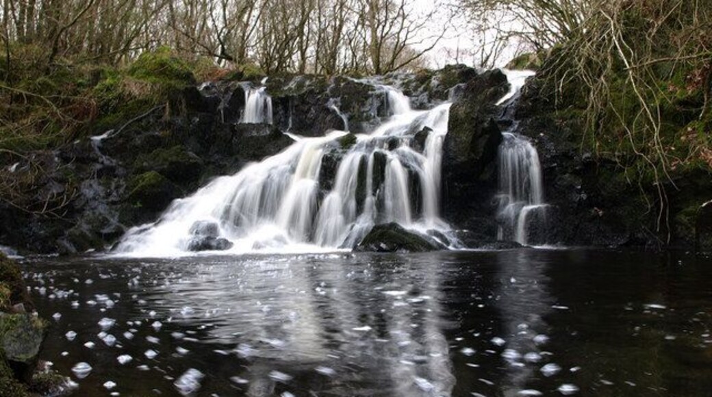 The Kettle Caldron This is a beautiful hidden waterfall on the Auchmantle Burn, just a few hundred yards from the Southern Upland Way.