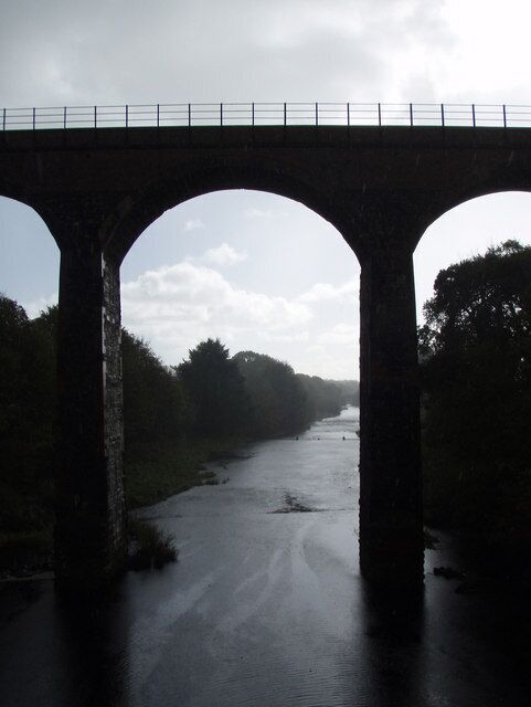 Glenluce Viaduct The viaduct used to carry the "Port Road" - the railway from Dumfries to Stranraer, closed under the Beeching cuts of the early 1960's.