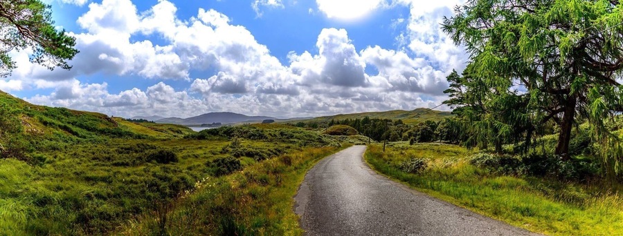 Galloway forest near loch doon.