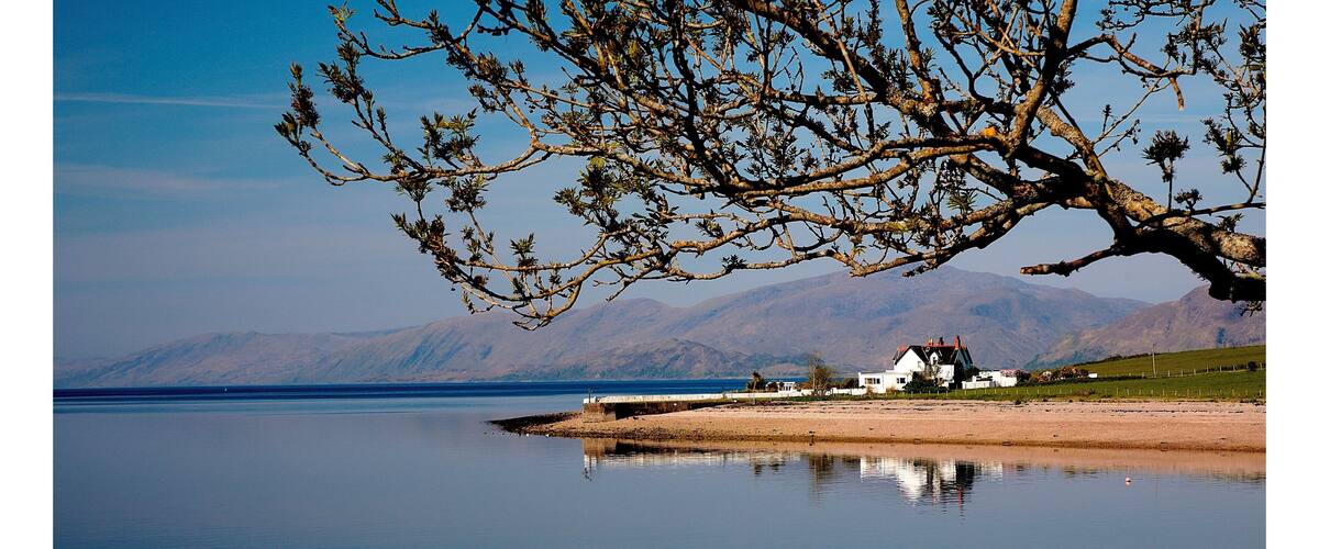 The idyllic scene over Onich