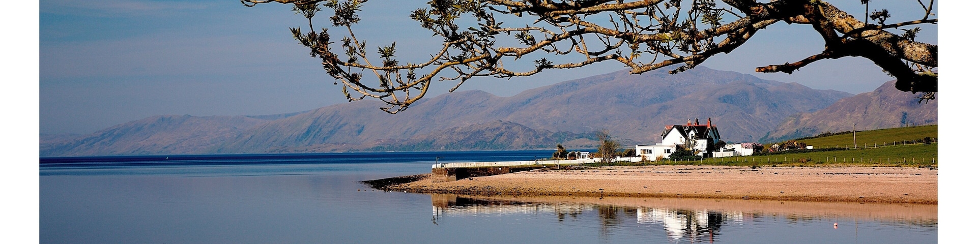 The idyllic scene over Onich