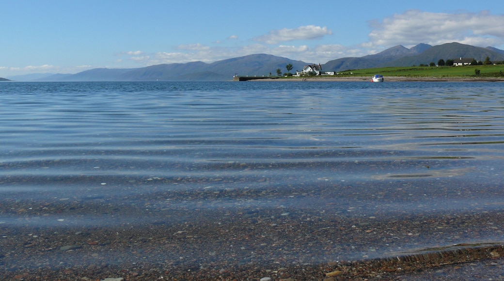 The shores of Loch Linnhe at Onich, Scotland.