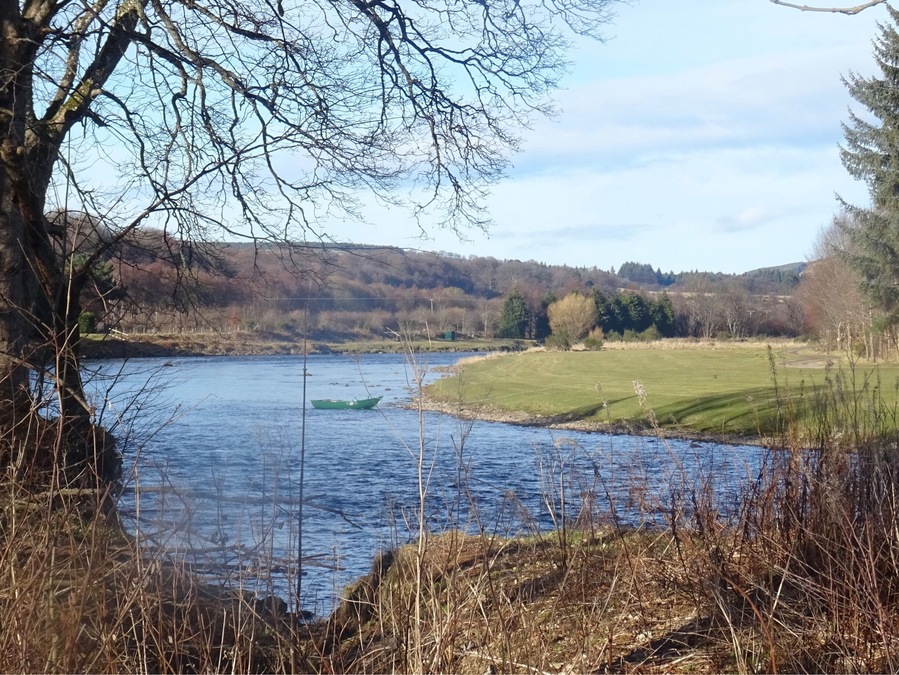 River Spey at Rothes, Moray, Scotland.