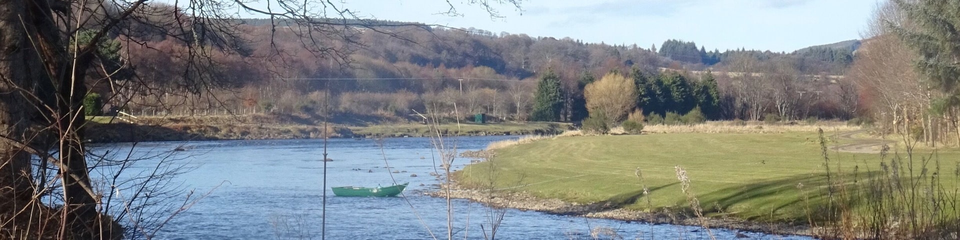 River Spey at Rothes, Moray, Scotland.