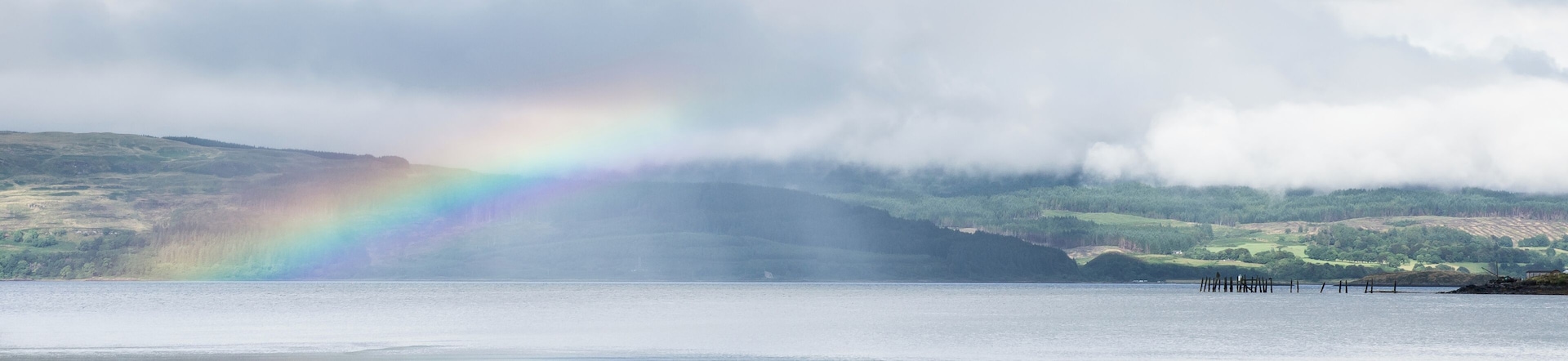 Rainbow from Salen on the Isle of Mull.
