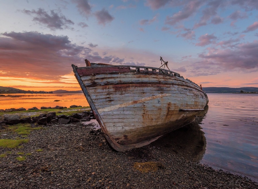 Just outside of Salen on the Isle of Mull in Scotland lies this group of broken down fishing boats. Boats that once sailed (or motored) proudly along the waters surrounding the island have outlived their usefulness and have been abandoned to their fate and to the elements. Such is the way of life. Even in their heydays, the boats still serve as a great subject in a wide variety of compositions. On this day, I happened to chance upon a great sunset but I can see this location as being equally appealing (in a foreboding sense of the word) during a foggy day.
The dynamic range of the Nikon D750 has really amazed me - this is a single shot exposure with no filters and the camera could capture the entire scene without blowing up or under exposing any part of the scene. Other than some saturation adjustments and spot corrections, the image has simply been touched up to bring out the shadows and tone down the highlights. #colorful #goldenhour #weekend #abandoned