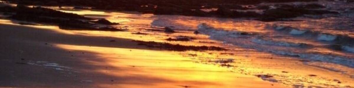 Sunset at the autumnal equinox