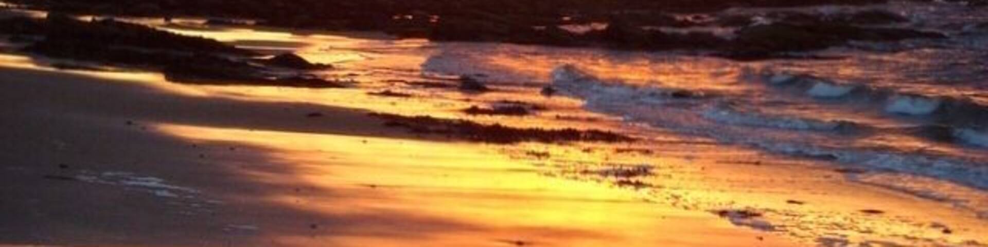 Sunset at the autumnal equinox