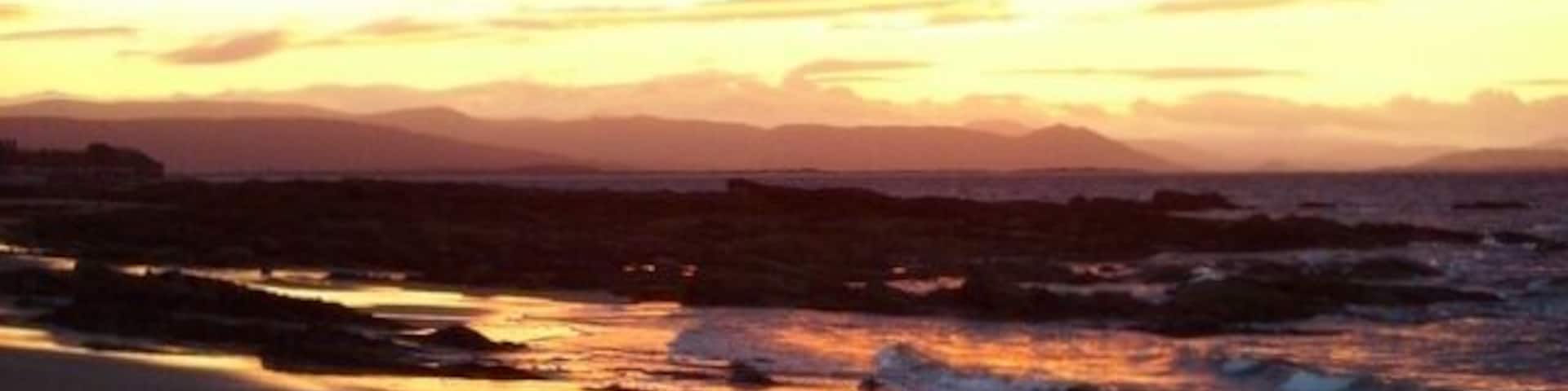 Sunset at the autumnal equinox