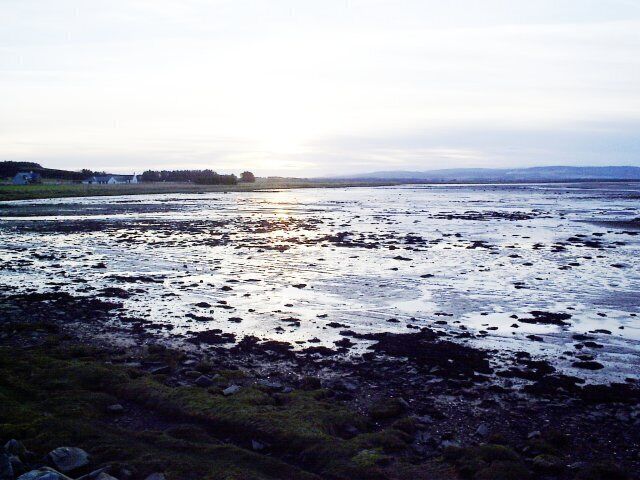 Looking back towards the Inver School. Taken from the Inver Beach.