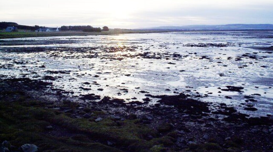 Looking back towards the Inver School. Taken from the Inver Beach.