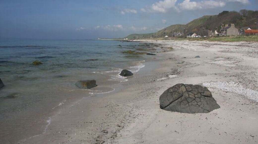 Muasdale beach One of the more pleasant sandy beaches on Arran's west coast, popular with caravanners.