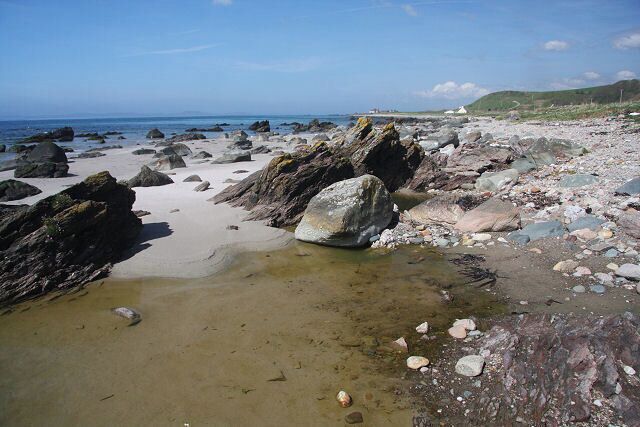 Muasdale coastline A rocky beach on Kintyre's west coast.