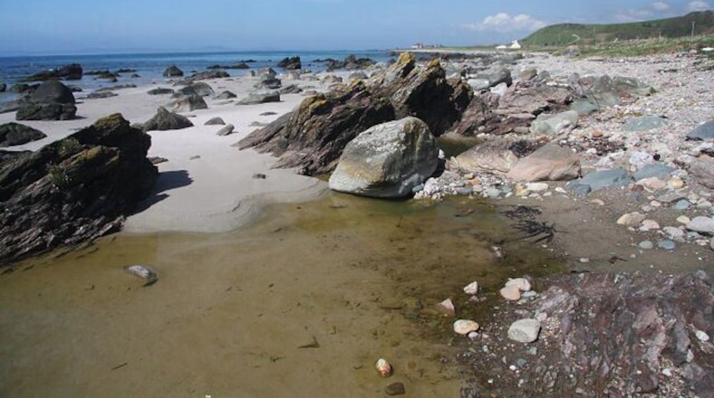 Muasdale coastline A rocky beach on Kintyre's west coast.