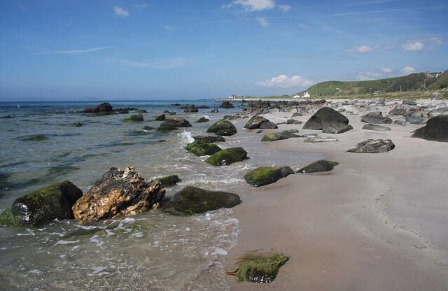 Coastline at Muasdale Looking north along Kintyre's west coast.