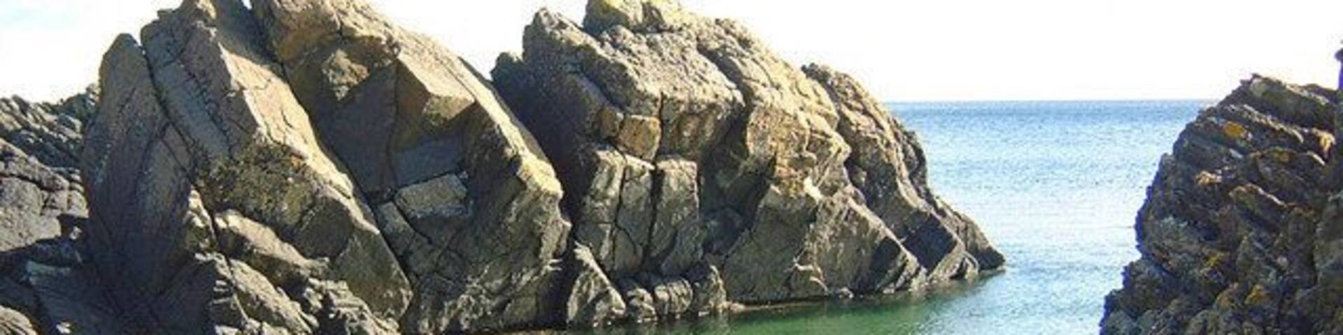 View from the road to Skipness Spooked a sea otter here. Should have been quicker with my camera.