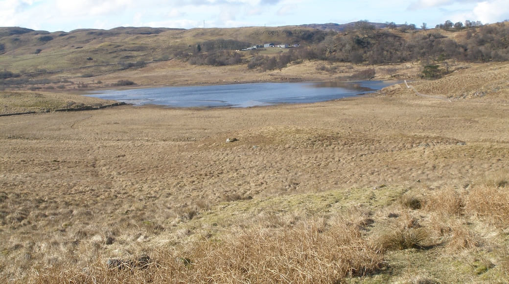 Loch Tromlee Barachander Farm in the distance
