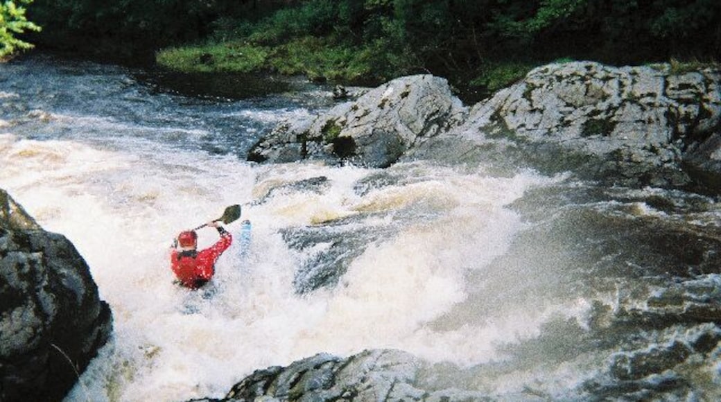 Scaur water Penpont. Tricky grade III rapid on the Saur Water