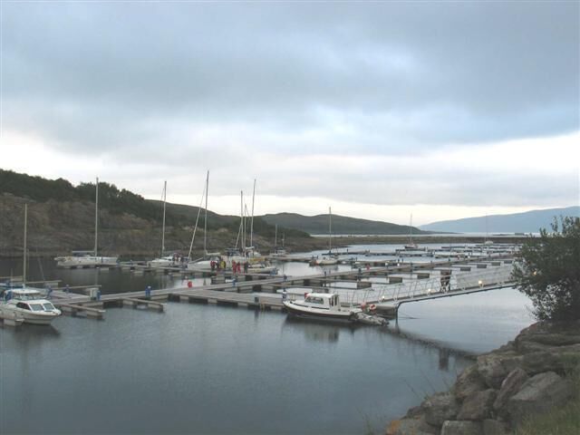 Portavadie Marina. This deep water hole once man made for the oil rig business, now revamped into a new marina centure with hotel being built along side.