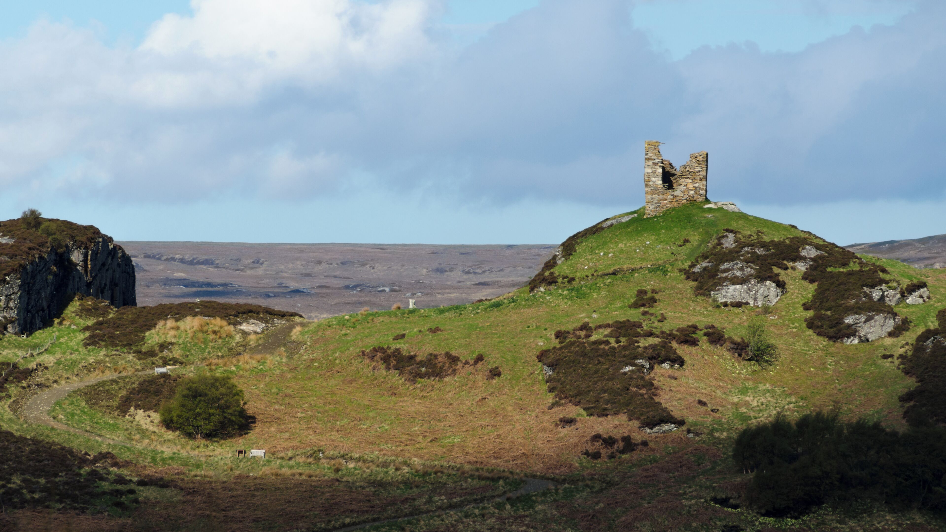 Castle Varrich seen from Tongue, Highland, Scotland