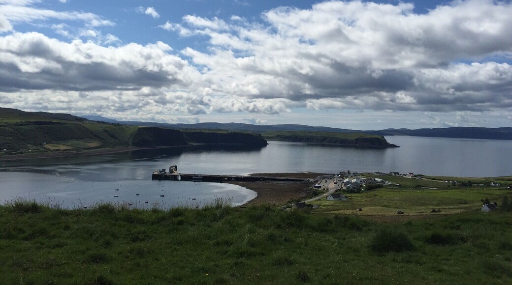 That's Uig ... One of the smallest harbours in Isle of Skye... From here get to Fairy Glen ...