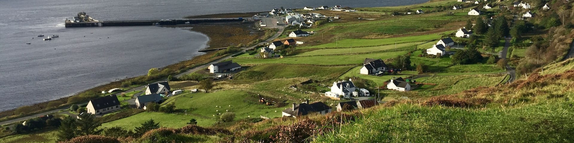 Great spot to stop from Uig over to the Quiraing...