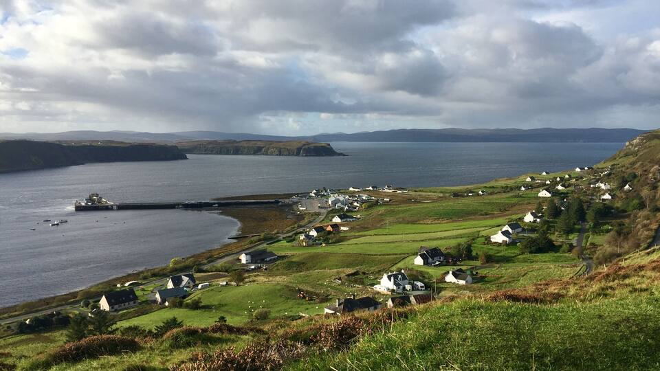 Great spot to stop from Uig over to the Quiraing...