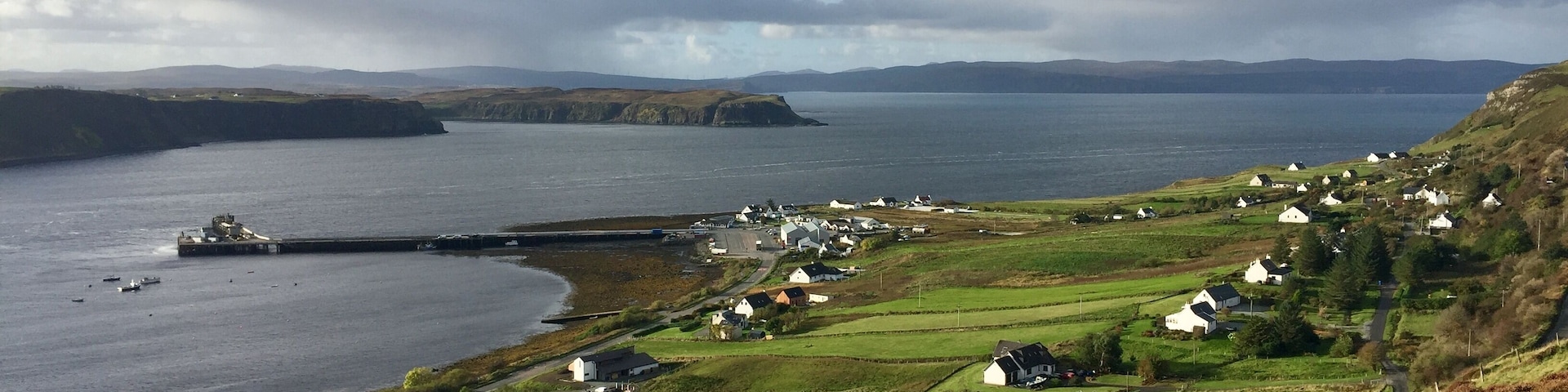 Great spot to stop from Uig over to the Quiraing...