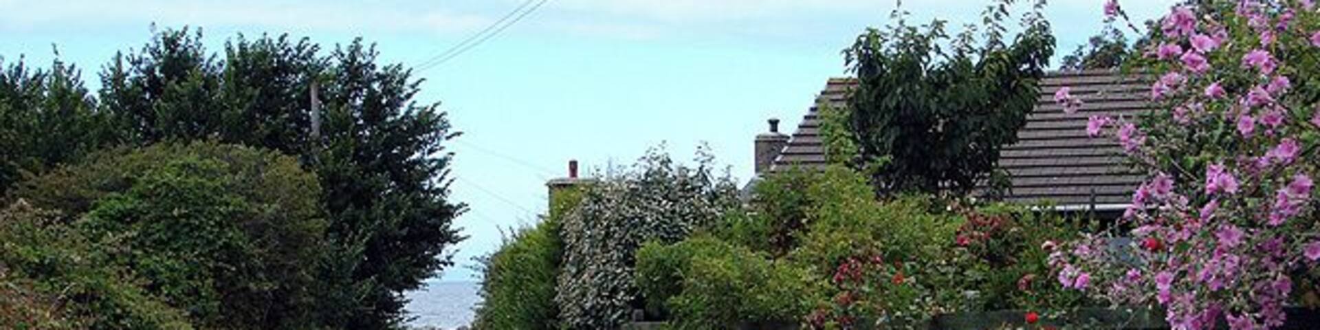Access to the sea at Aberarth