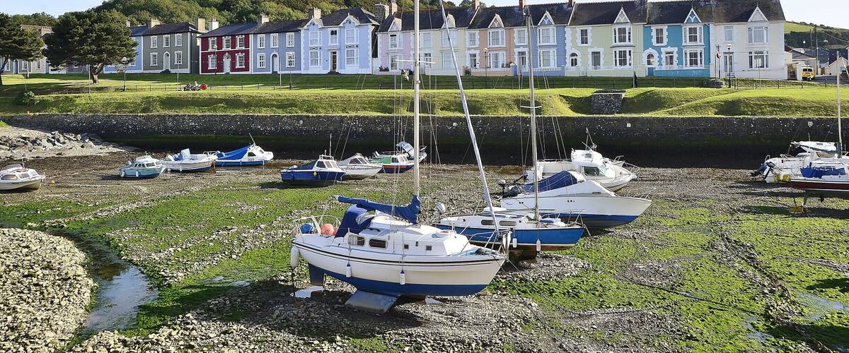 Aberaeron Town, Wales. UK