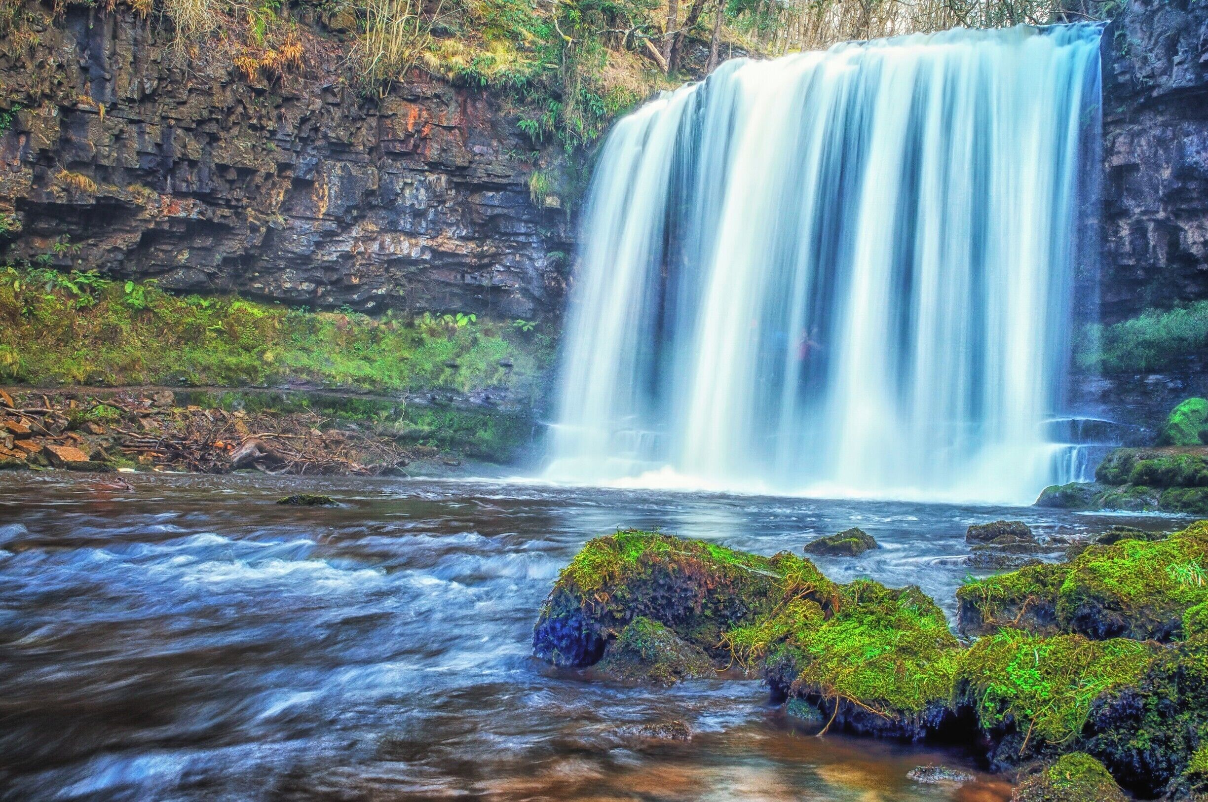 One of Wales's nicest waterfalls, captured here using a long exposure. 