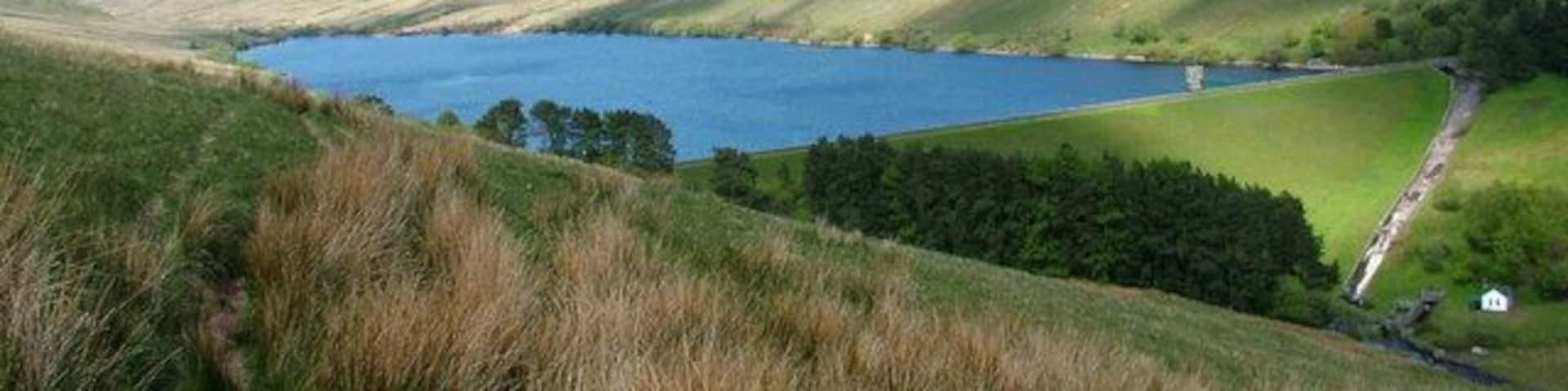 Ystradfellte Reservoir. This reservoir is situated between Fan Llia and Fan Fawr, just West of Pen Y Fan, this is a quiet area for walking and is basically hidden from the other more popular surrounding reservoirs and hills.